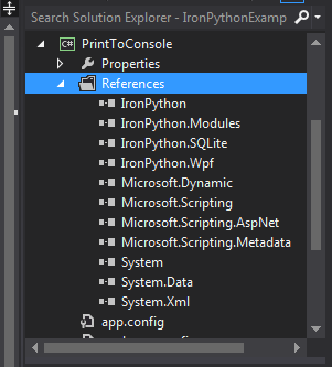 IronPython Dependencies in Visual Studio