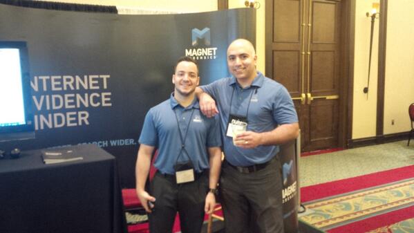 Nick and Jad at the Magnet booth - Techno Security 2014